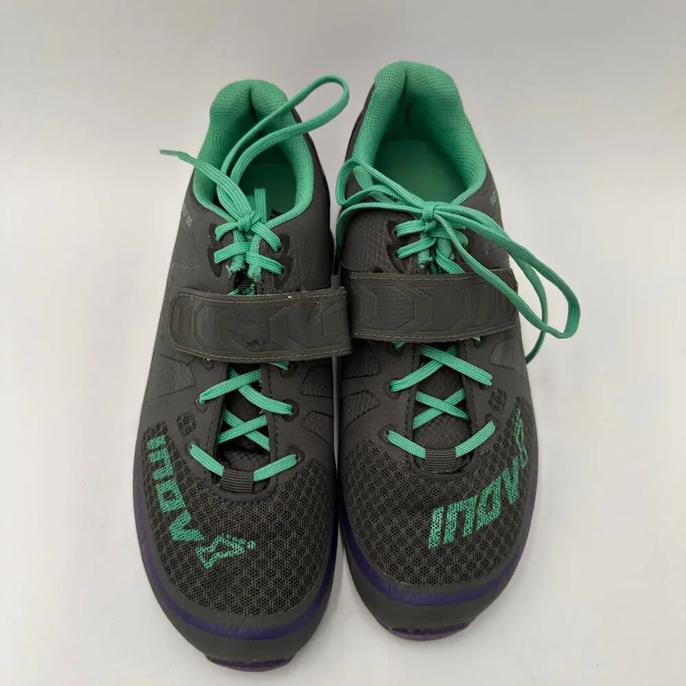 INOV-8 Fastlift 325 Shoes Grey & Mint Fitness Shoes Size 7.5